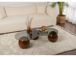 Table basse en verre 