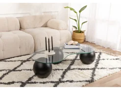Table basse en verre 