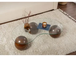 Table basse en verre 