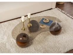 Table basse en verre 