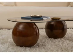 Table basse en verre 