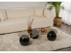 Table basse en verre 