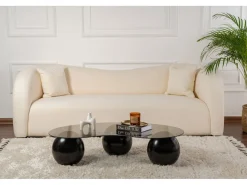 Table basse en verre 