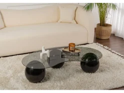 Table basse en verre 
