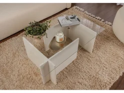 Table basse en verre 