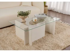 Table basse en verre 