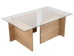 Table basse en verre 