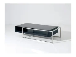 Table basse "Julie" - 130 x 63.8 x 33.7 cm - Noir