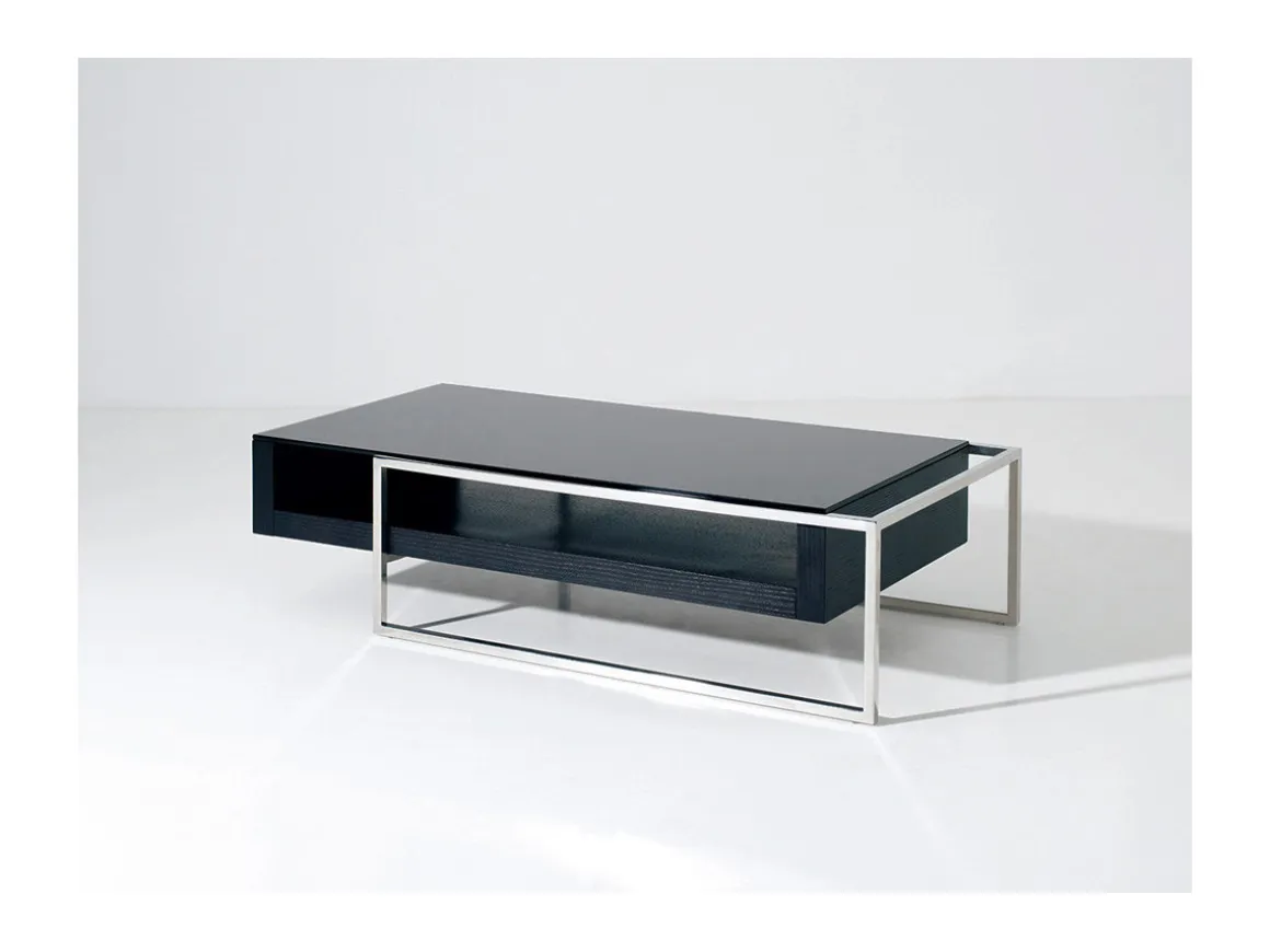 Table basse "Julie" - 130 x 63.8 x 33.7 cm - Noir