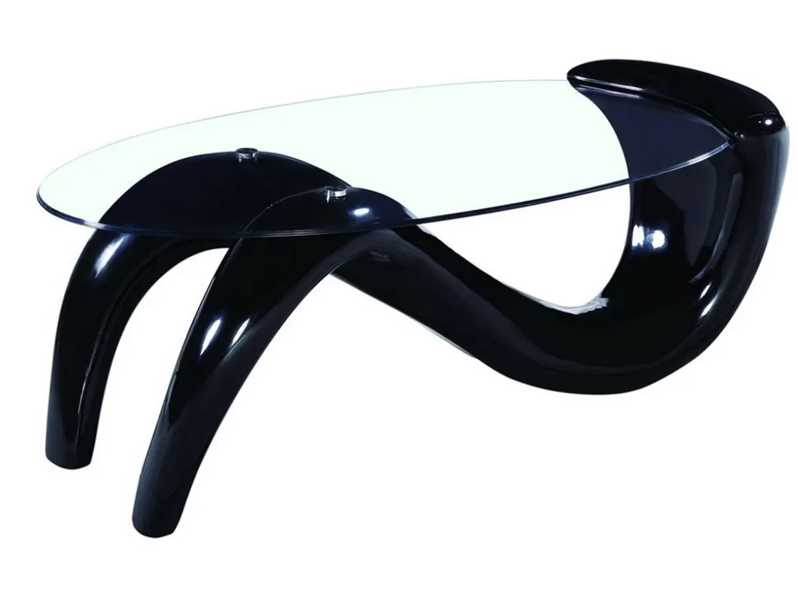 Table basse "Maya" - 127 x 65 x 46 cm - Noir