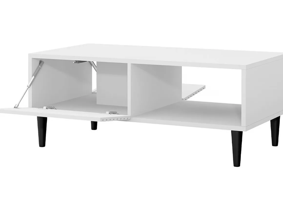 Table basse "Nakomo " - 100 x 41 x 52 cm - Blanc