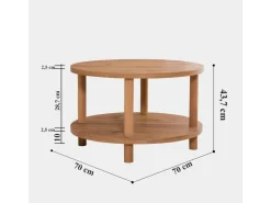 Table basse ronde en bois 