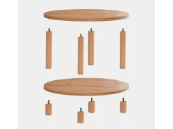 Table basse ronde en bois 