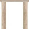 Table console travertin en céramique "Alba" - 100 x 30 x 80 cm - Marron