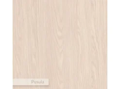Table de chevet avec ampoule en bois "Dotta" - 52 x 30 x 28 cm - Beige