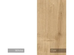 Table de chevet avec éclairage LED en bois 