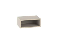 Table de chevet avec éclairage LED en bois