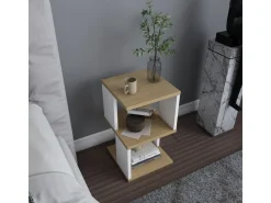 Table de chevet en bois "Carter" 29,6 x 29,6 x 49,4 cm - Chêne