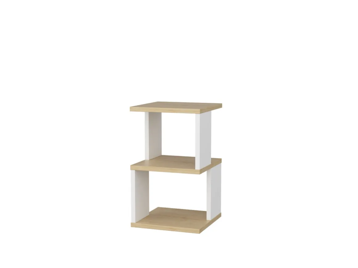 Table de chevet en bois "Carter" 29,6 x 29,6 x 49,4 cm - Chêne