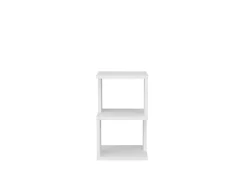 Table de chevet en bois "Carter" - 30 x 30 x 49 cm - Blanc