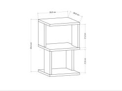 Table de chevet en bois