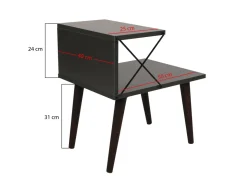 Table de chevet en bois 