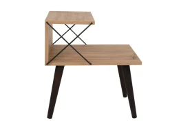 Table de chevet en bois "Cross" 50 x 40 x 55 cm - Pin