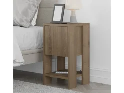 Table de chevet en bois "Ema" 30 x 30 x 55 cm - Hitit