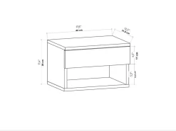 Table de chevet en bois 