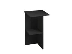 Table de chevet en bois "Leray" - 36 x 36 x 60 cm - Gris anthracite