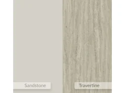 Table de chevet en bois "Onda" - 38 x 31 x 18 cm - Beige