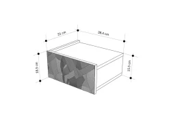 Table de chevet en bois