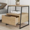 Table de chevet en bois "Pal" - 45 x 40 x 50 cm - Beige
