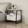 Table de chevet en bois "Pal" 45 x 41 x 50 cm - Blanc
