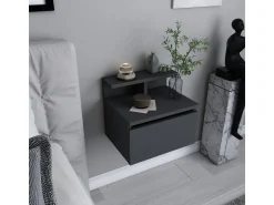 Table de chevet murale en bois 