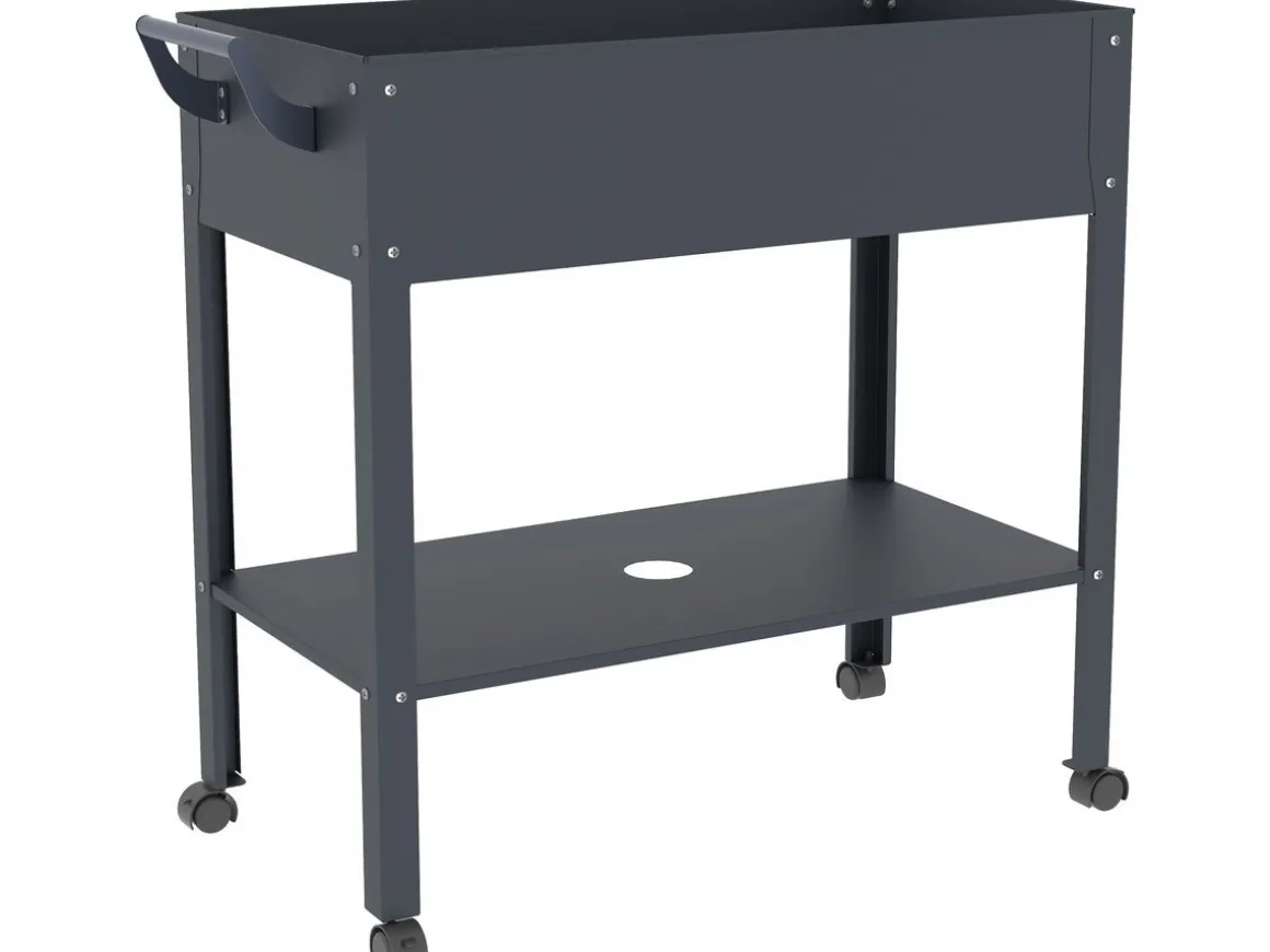 Table de rempotage "Hibiscus" - 82 x 43 x 83 cm - Anthracite