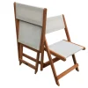 Table et chaises de jardin en bois exotique  "Séoul" - 1 Table + 6 chaises - Maple - Beige