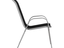 Table et chaises de jardin en textilène 