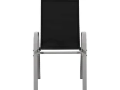 Table et chaises de jardin en textilène 