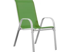 Table et chaises de jardin en textilène "Cordoba" - Phoenix - 6 places - Vert