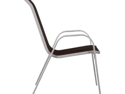 Table et chaises de jardin en textilène 