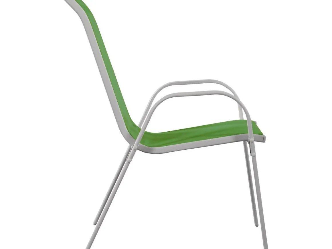 Table et chaises de jardin en textilène "Cordoba XL 180" - Phoenix - 8 places - Vert