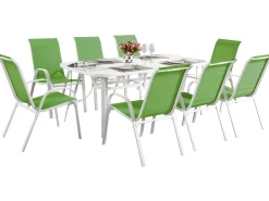 Table et chaises de jardin en textilène