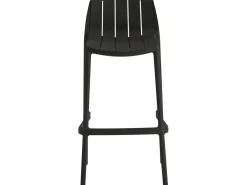 Table et chaises hautes de bistrot empilables 