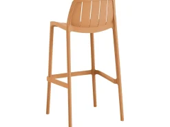 Table et chaises hautes de bistrot empilables "Vaena" - 2 places - Orange
