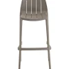 Table et chaises hautes de bistrot empilables "Vaena" - 2 places - Taupe