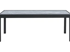 Table extensible et chaises de jardin en aluminium "Lagos" - 200/320 x 105 x 76 cm - Taupe - 10 places