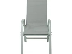 Table extensible et chaises de jardin en aluminium