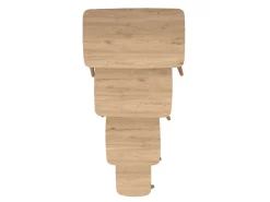 Table gigogne (4 pièces) en bois "Luci" 70 x 40 x 55 cm - Chêne