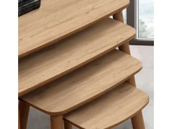 Table gigogne (4 pièces) en bois 